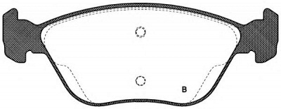 OPEN PARTS bpa058921 -  Комплект тормозных колодок, дисковый тормоз